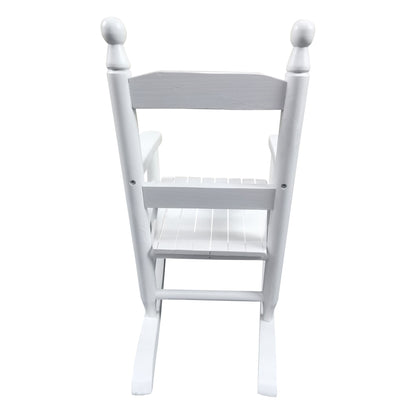 Children's Rocking Chair Indoor Or Outdoor, Suitable For Kids, Durable - White