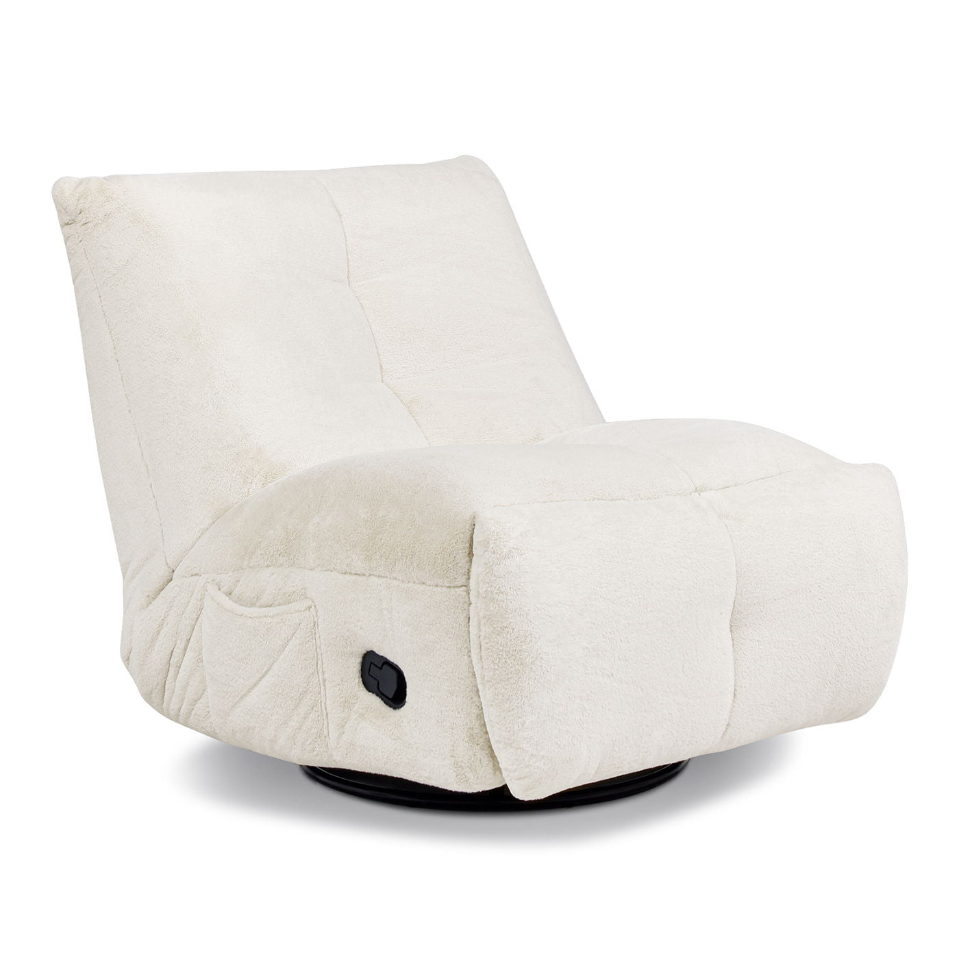 Rearden - Swivel Glider Manual Recliner Gaming Lounge Chair - Pearl White