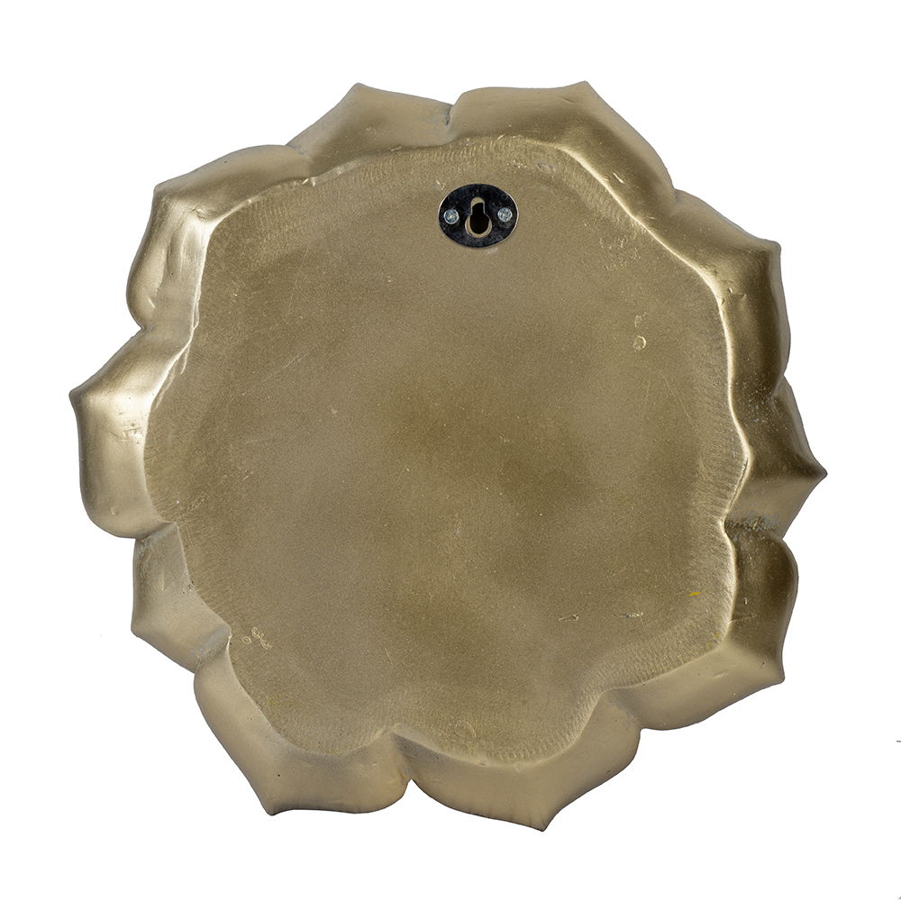 Succulent Wall Plaque Resin - Gold