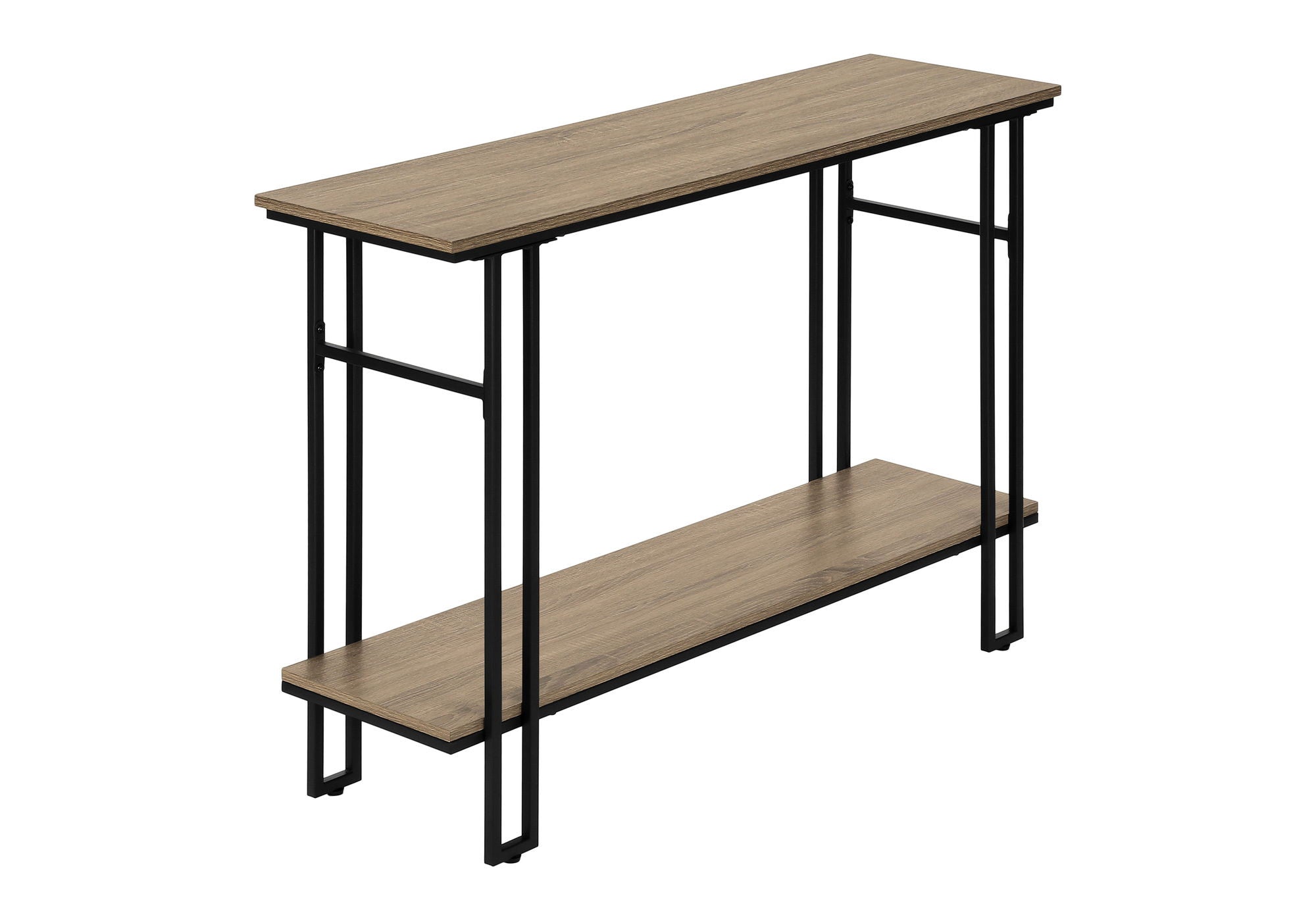 Accent Console Table For Entryway, Contemporary And Modern - Taupe / Black