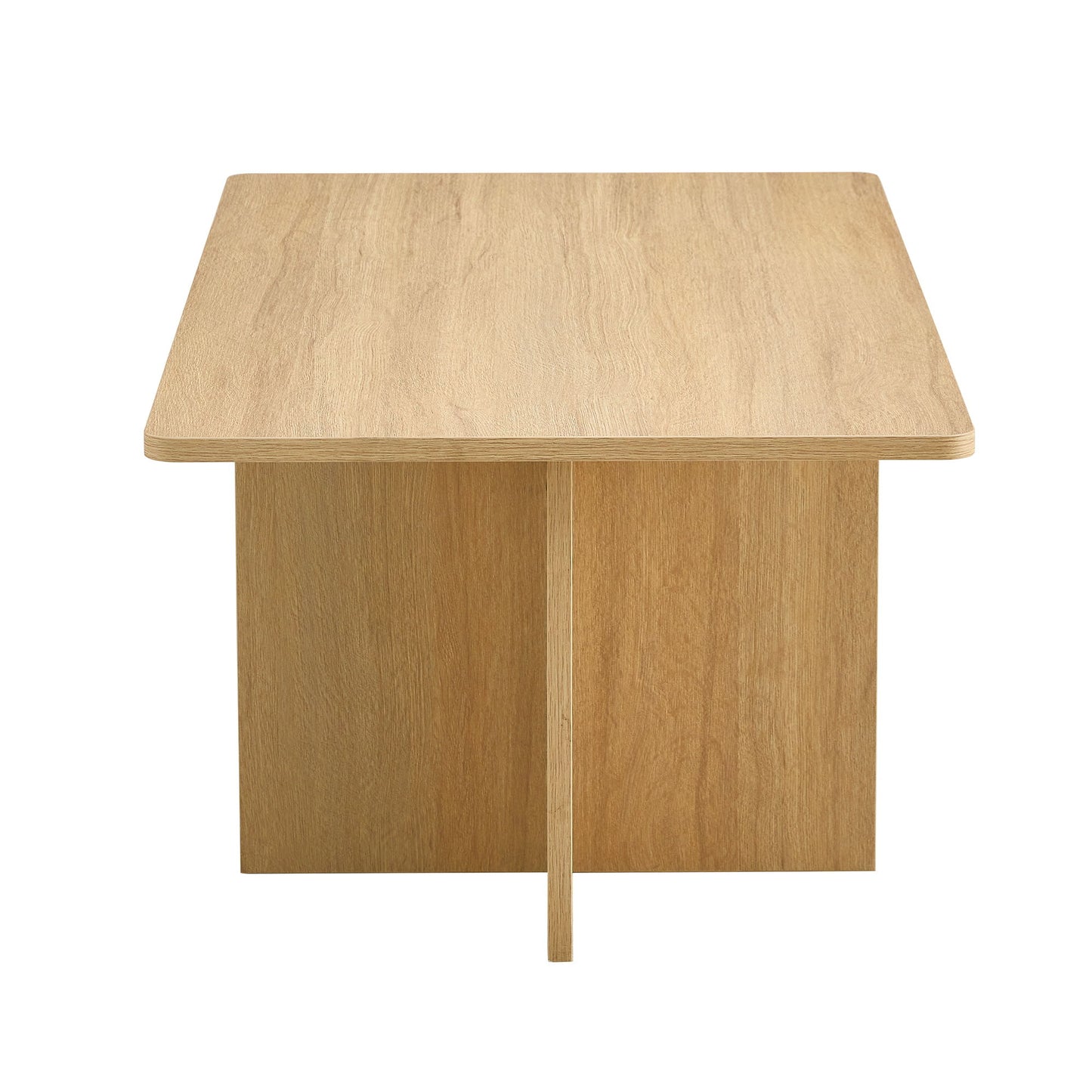 Modern Triangular Support Coffee Table, Lightweight And Stable, Perfectly Integrating Nature And Industry - Light Wood