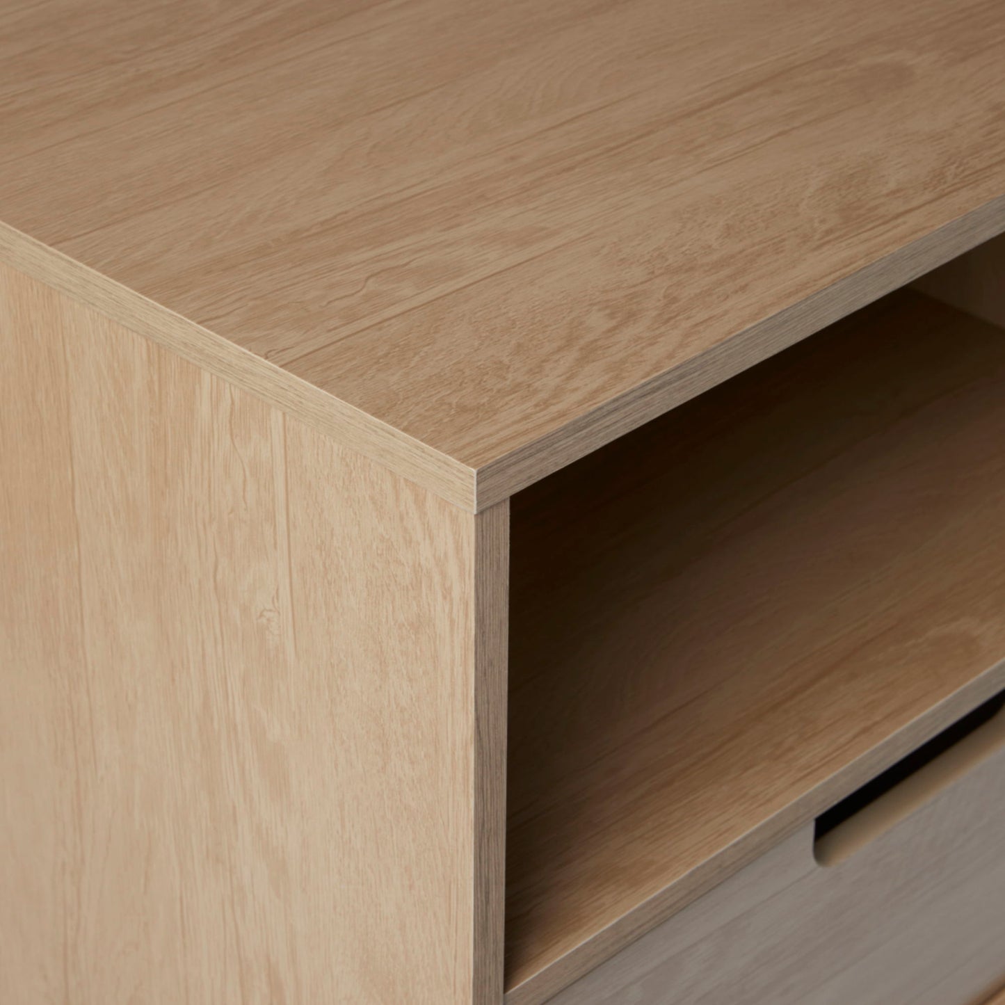 Modern 1 Drawer Nightstand With Open Cubby - Riviera
