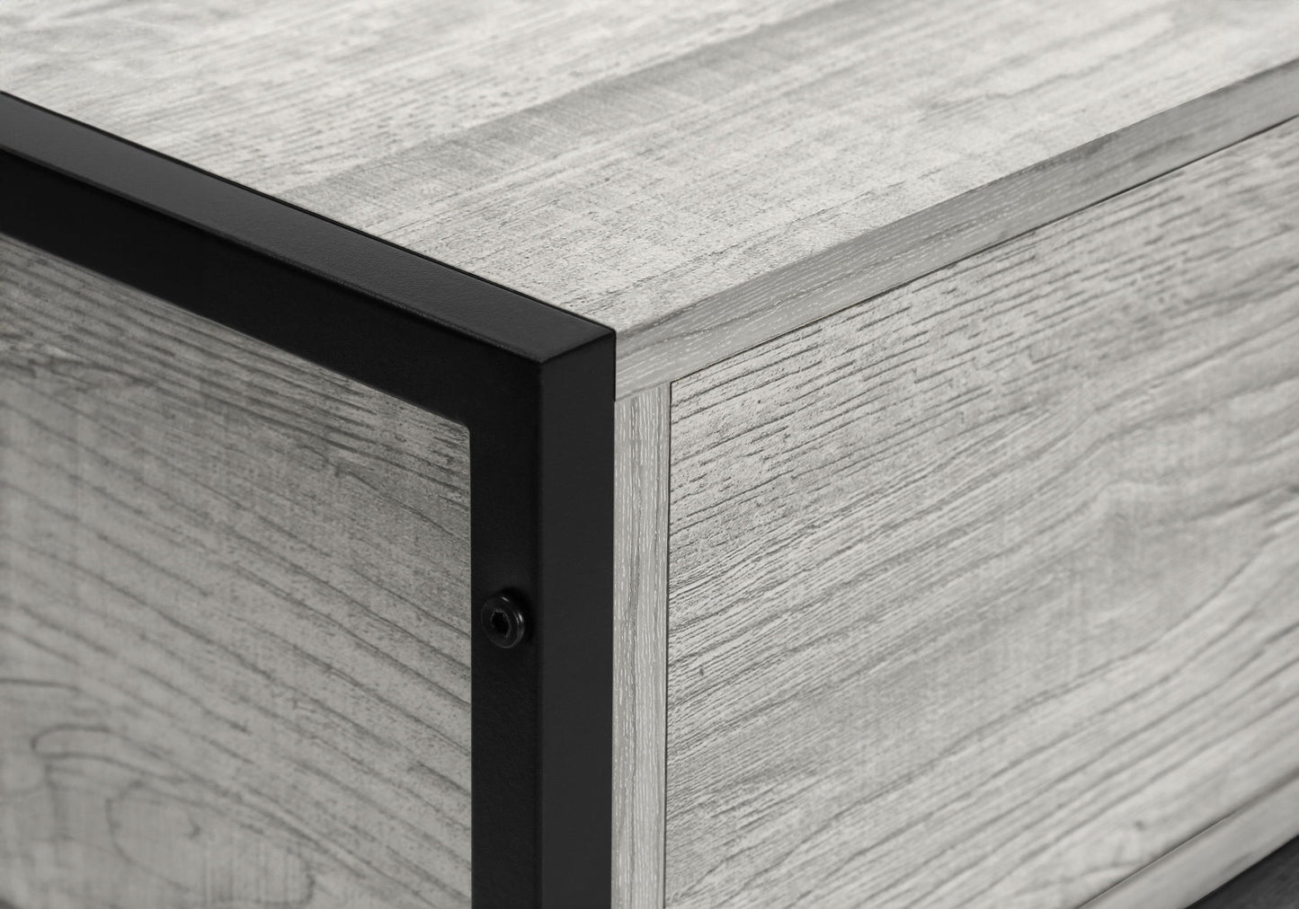 TV Stand, Console, Media Entertainment Center, Storage Drawer, Contemporary & Modern - Gray