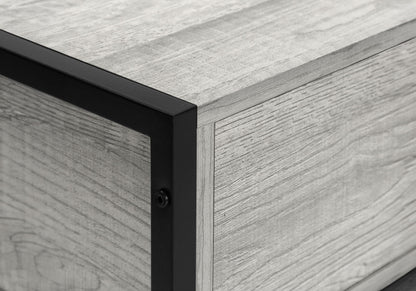 TV Stand, Console, Media Entertainment Center, Storage Drawer, Contemporary & Modern - Gray