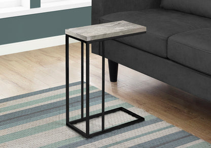 Accent Table, C - Shaped, Contemporary Stylish - Gray