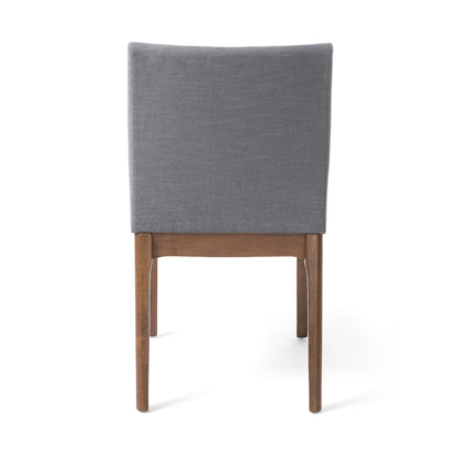 Tranquilly - Upholstered Dining Chair With Solid Wood Legs (Set of 2) - Dark Gray