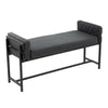 Kari - Farmhouse Bench - Black / Gray / Black