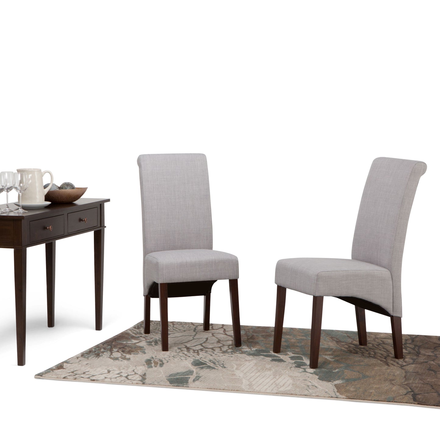 Avalon - Deluxe Parson Dining Chair (Set of 2) - Dove Gray