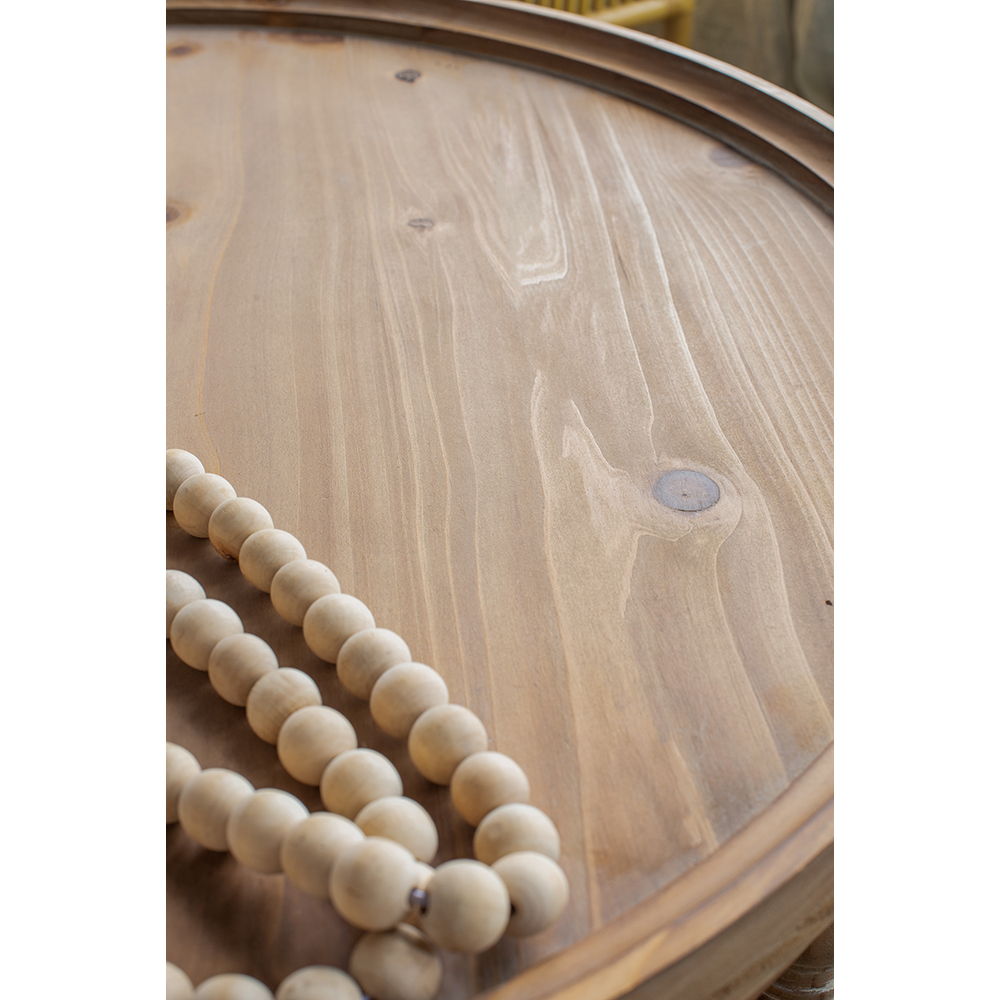 Round 2 Tiered Side Tabel, End Tabel For Lving Room Bedroom Entryway - Brown