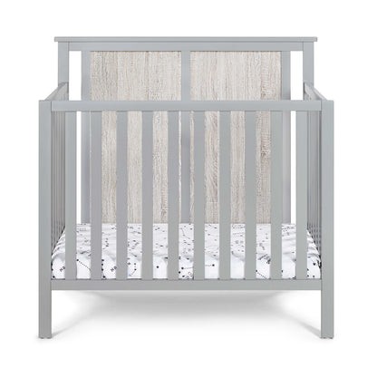 Connelly - Mini Crib With Mattress Pad - Gray, Rockport Gray