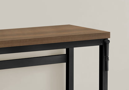Computer Desk, Home Office, Standing, Adjustable, Laptop, Contemporary & Modern - Walnut