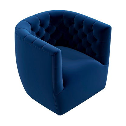 Delaney - Swivel Chair - Dark Blue