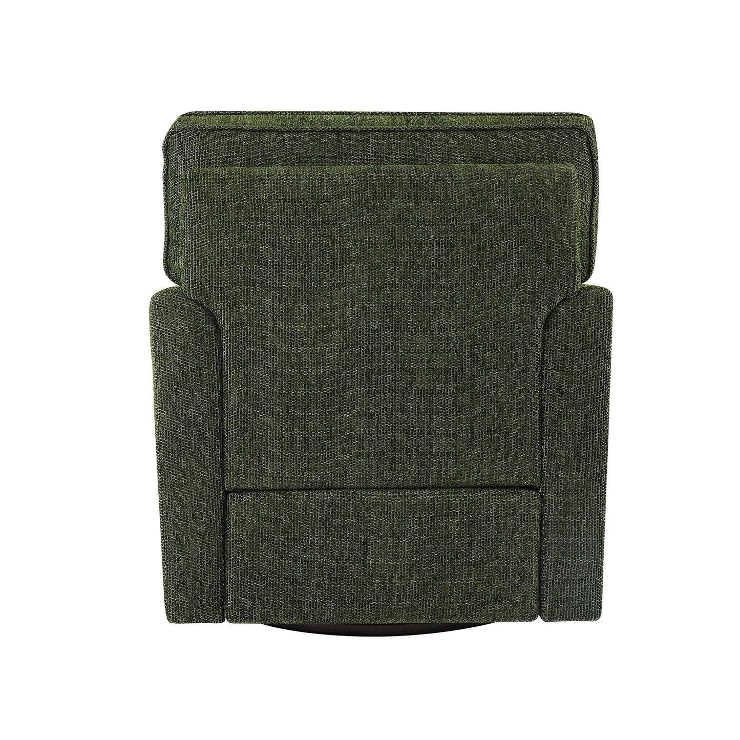 360ÔøΩÔøΩ Swivel Chair Accent Barrel Armchair With Side Pockets, Chenille Upholstery, Compact Size - Green