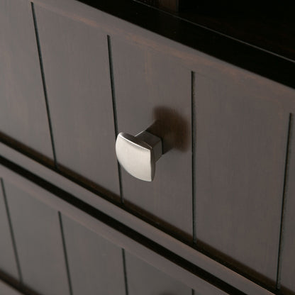 Bedford - Sideboard Buffet And Wine Rack - Dark Tobacco Brown