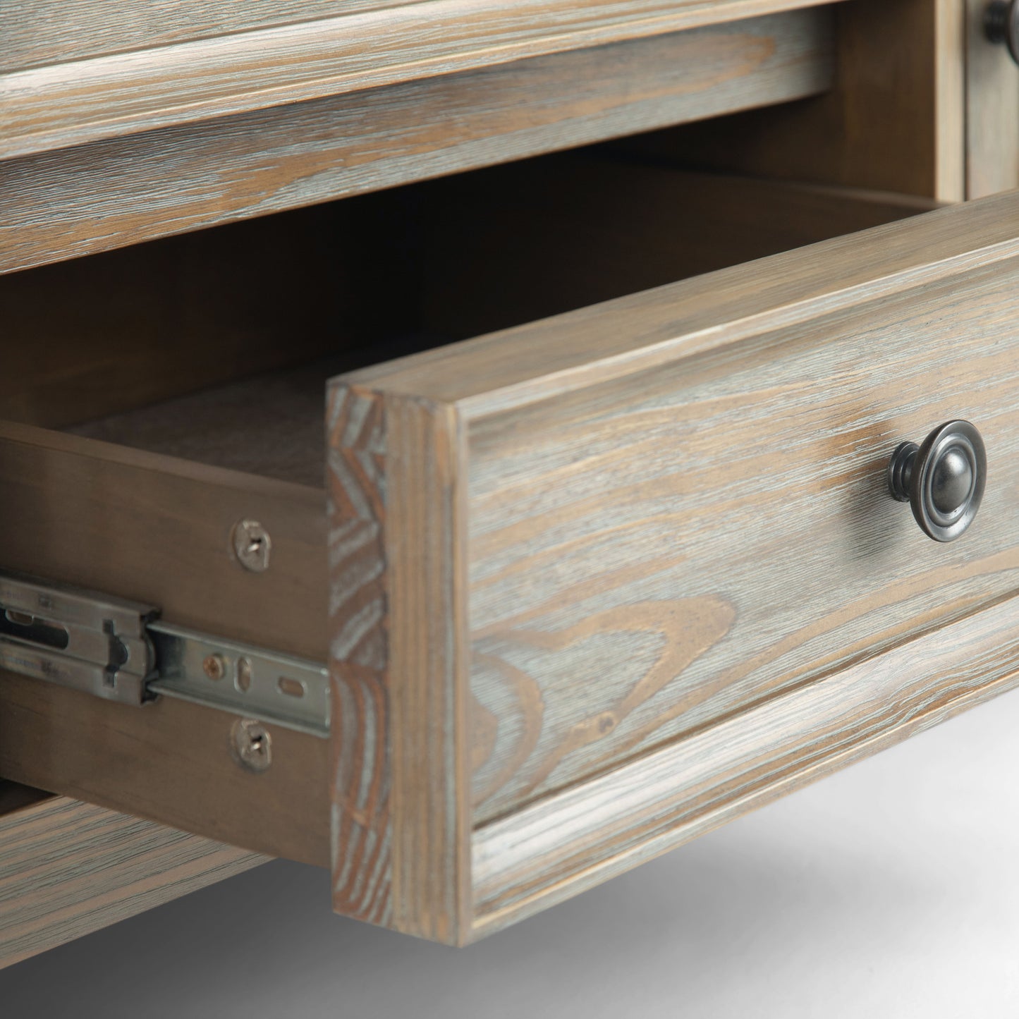 Amherst - Wide TV Media Stand - Distressed Gray