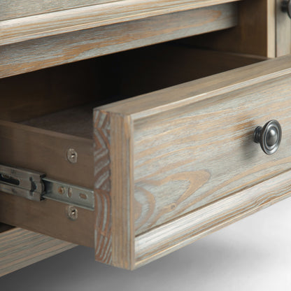 Amherst - Wide TV Media Stand - Distressed Gray