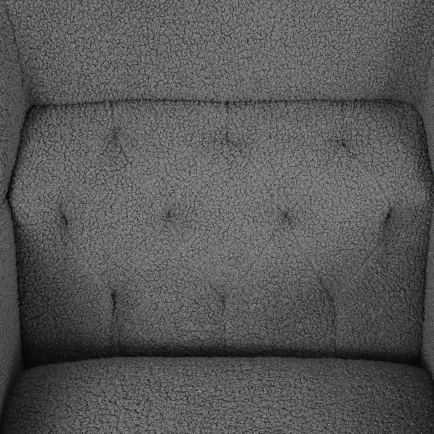 Upholstered Accent Chair Tufted Armchair For Living Room - Dark Gray