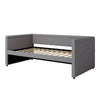 Modern Style Twin Size Upholstered Daybed With Trundle For Guest Room, Small Bedroom, Study Room - Gray