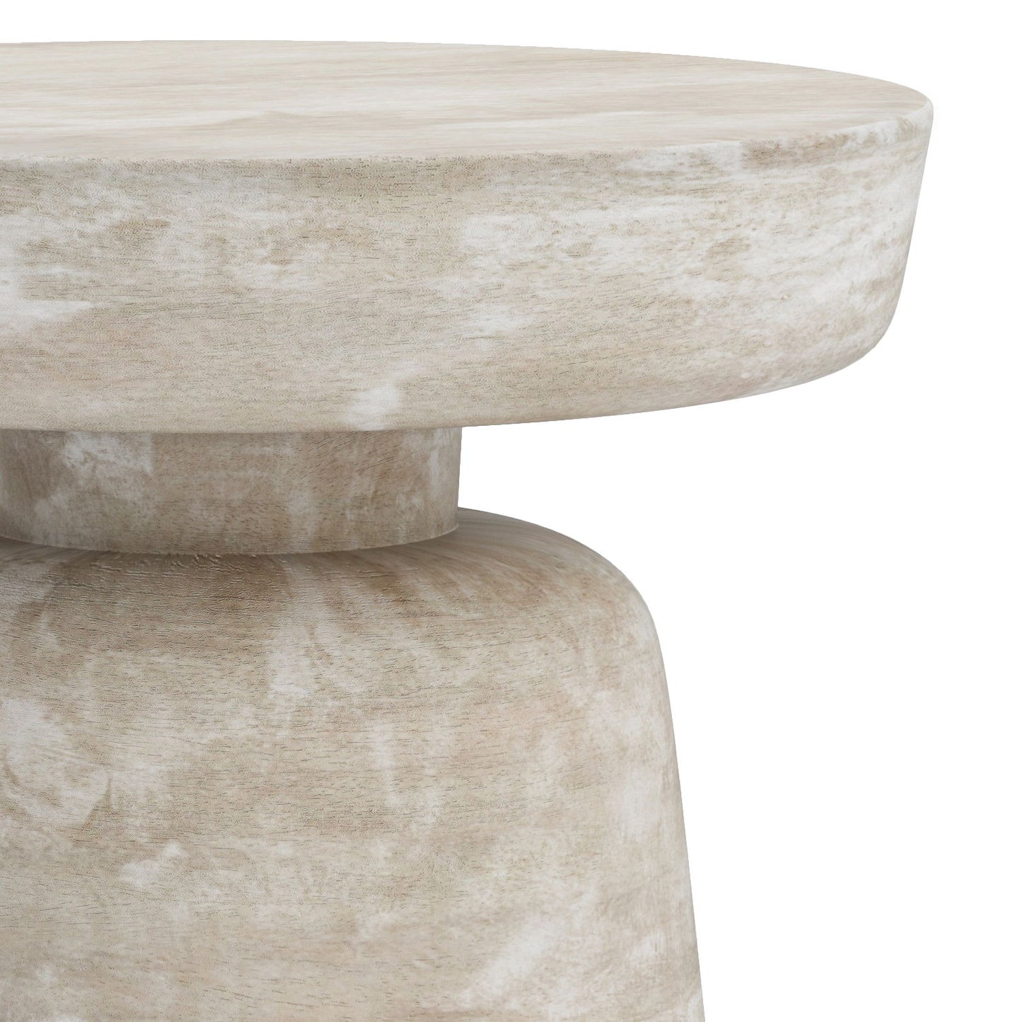 Robbie - Accent Table - Distressed White Wash