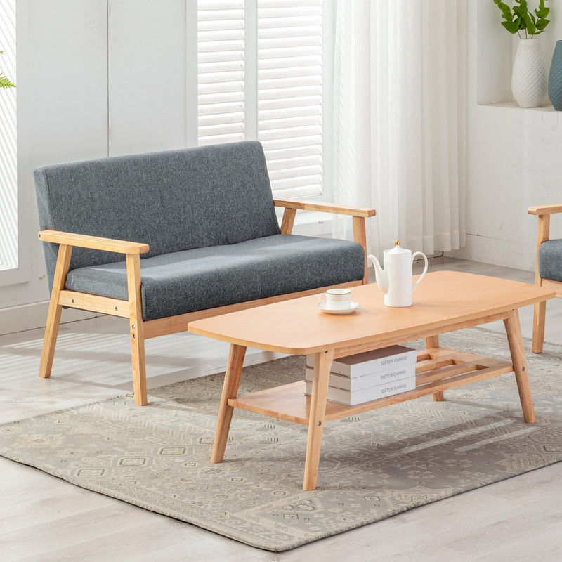 Bahamas - Coffee Table And Loveseat (Set of 2) - Gray