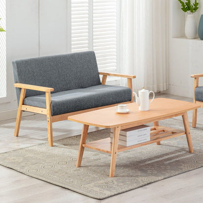 Bahamas - Coffee Table And Loveseat (Set of 2) - Gray