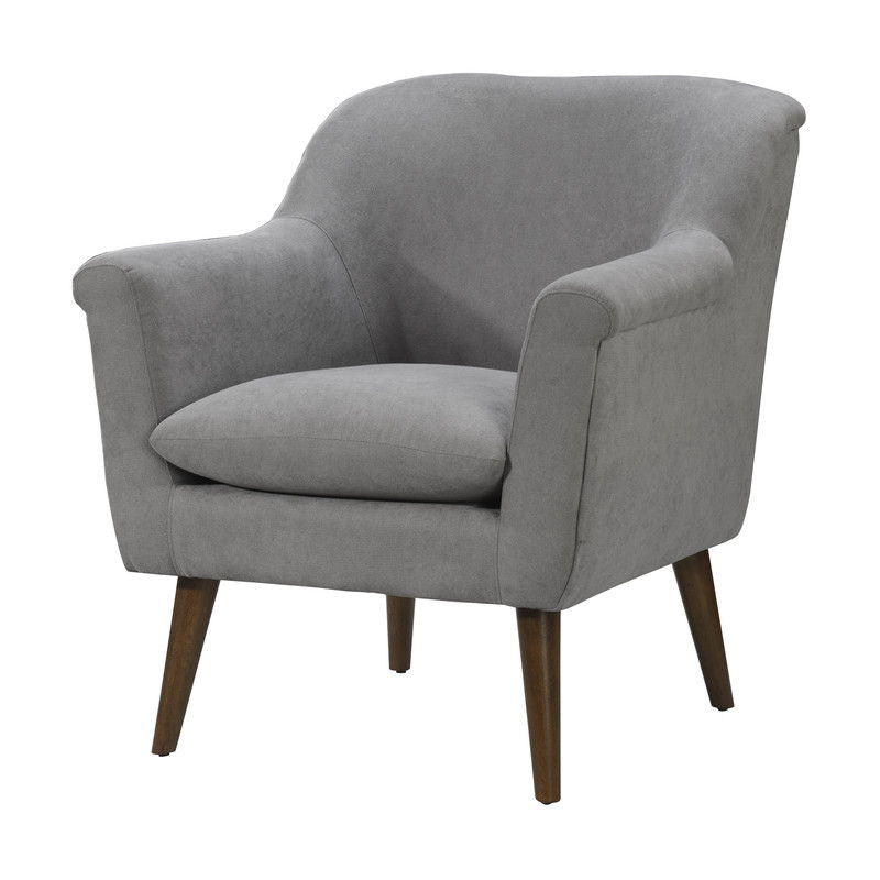 Shelby - Woven Fabric Oversized Armchair - Steel Gray
