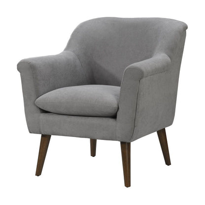 Shelby - Woven Fabric Oversized Armchair - Steel Gray