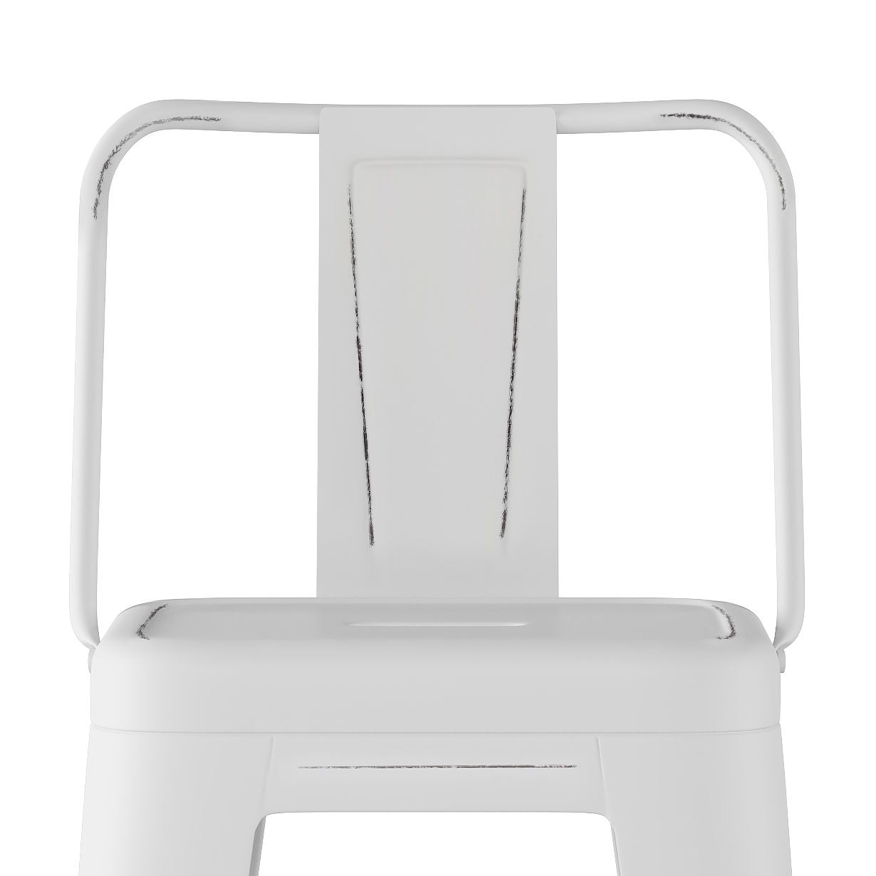 Rayne - Metal Bar Stool (Set of 2) - Distressed White