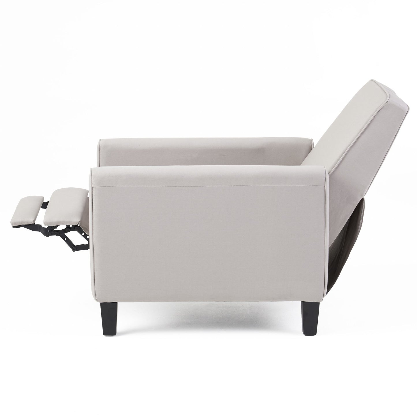 Linen Push Back Chair For Elegant Home - Gray