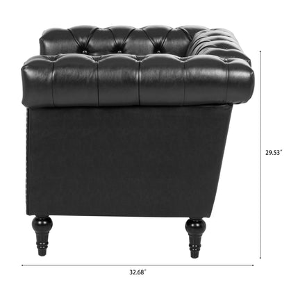1 Seater Sofa - Black