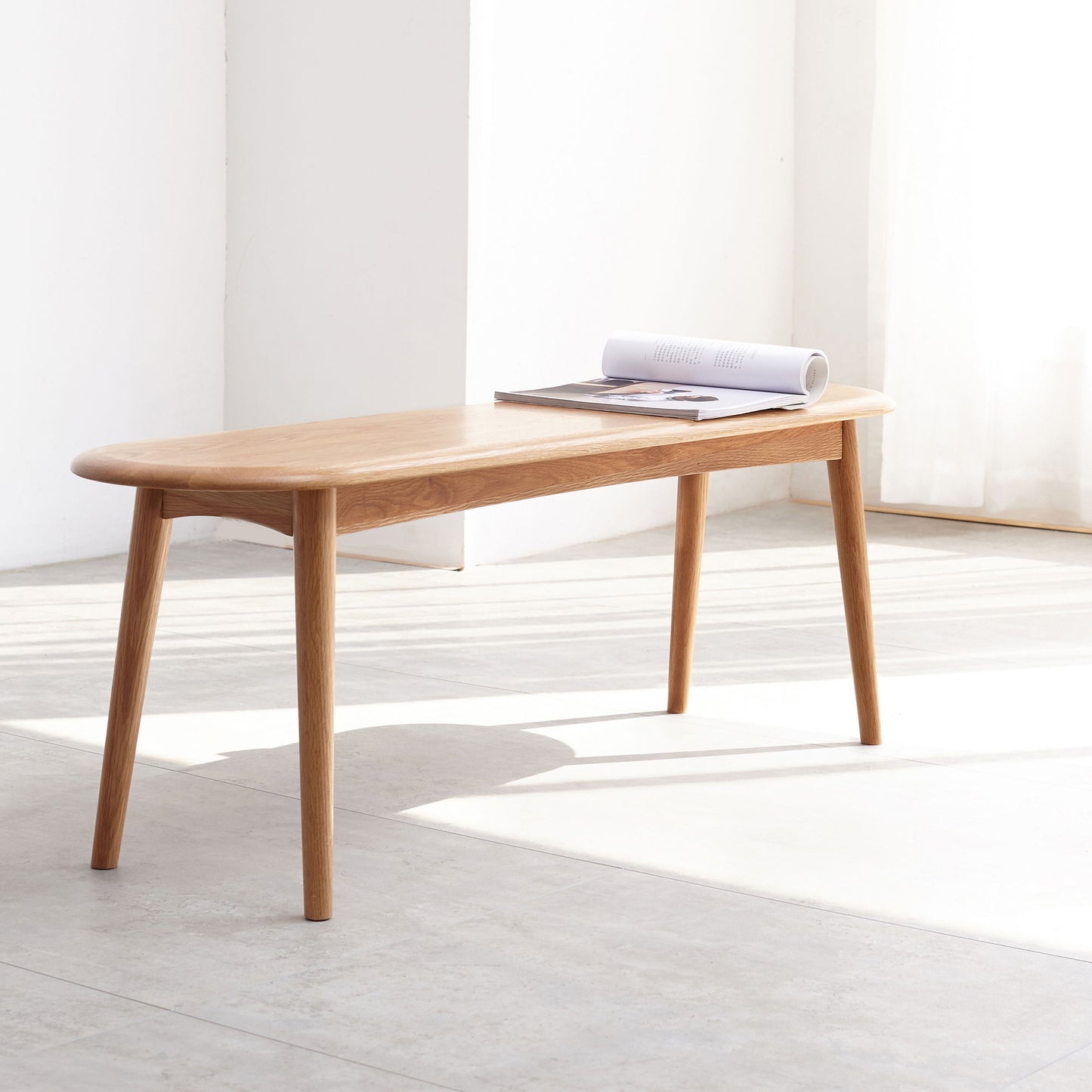 Dining / Table Bench For Living Room - Natural Oak