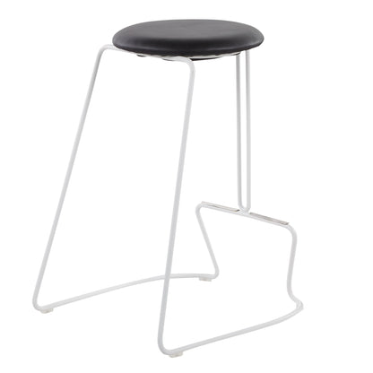 Finn - Contemporary Counter Stool (Set of 2) - White / Black