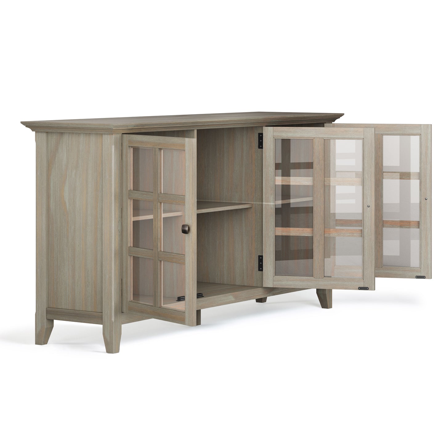Acadian - Wide Storage Cabinet - Distressed Gray