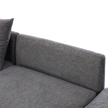 Sectional Sofa Modular Sofa U - Shaped Sofa Couch Sofa Bed L - Shaped Sofa With A Movable Ottoman And Two USB Ports For Living Room - Gray