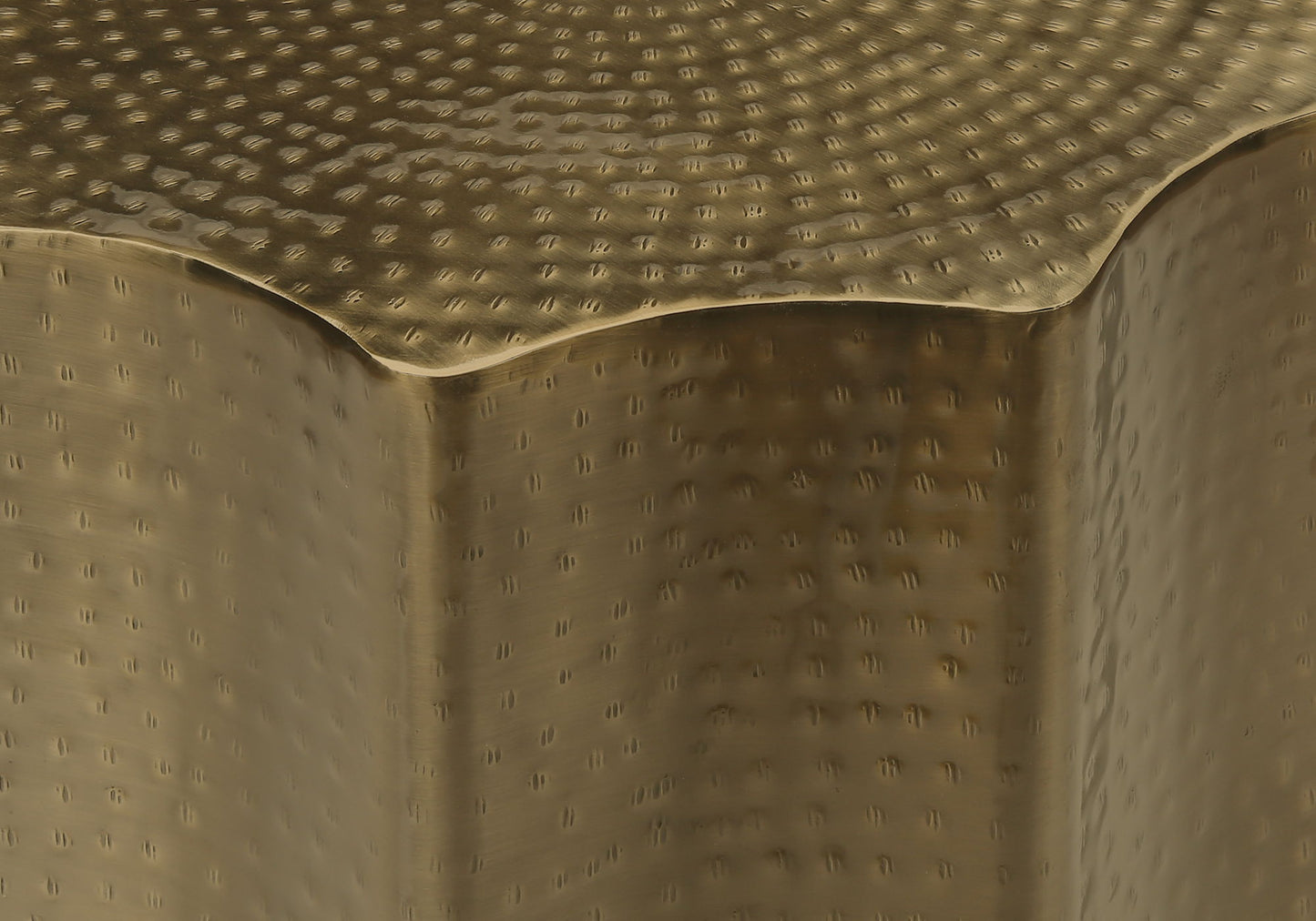 Drum Accent Side Table, Elegant Design Modern - Gold