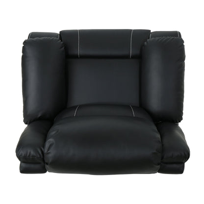 Wide Manual Swivel Standard Recliner - Black