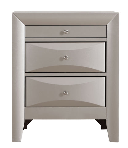 Marilla - Nightstand - Silver Champagne