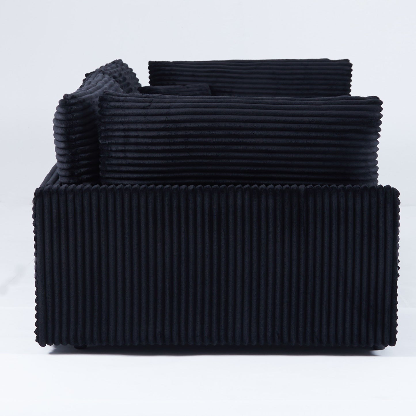 2 Throw Pillows, Four Backrests, Opening Up A New Style For The Living Room's Casual Area - Black