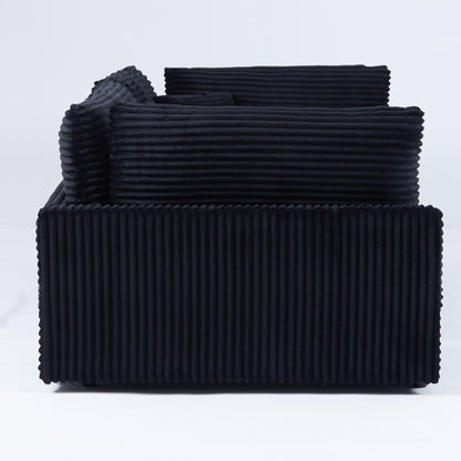 2 Throw Pillows, Four Backrests, Opening Up A New Style For The Living Room's Casual Area - Black