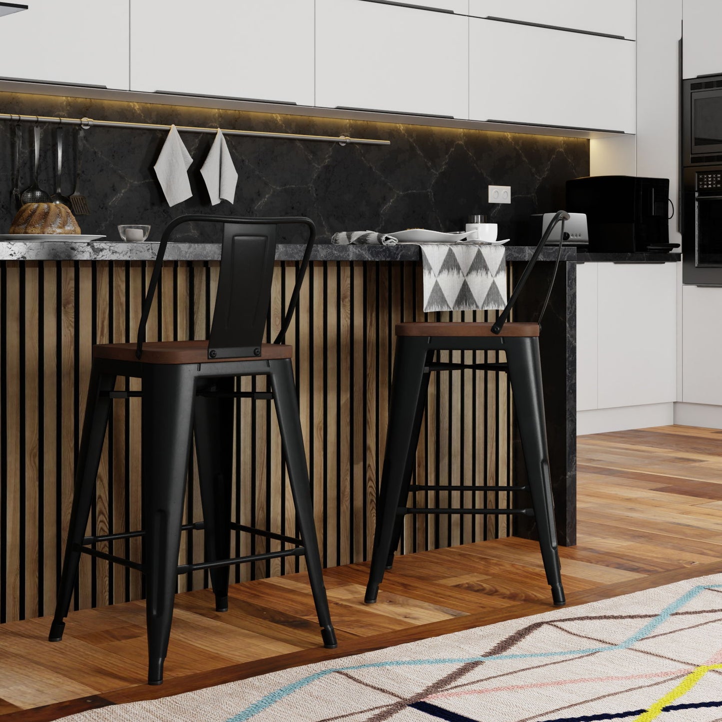 Rayne - Bar Stool (Set of 2) - Black