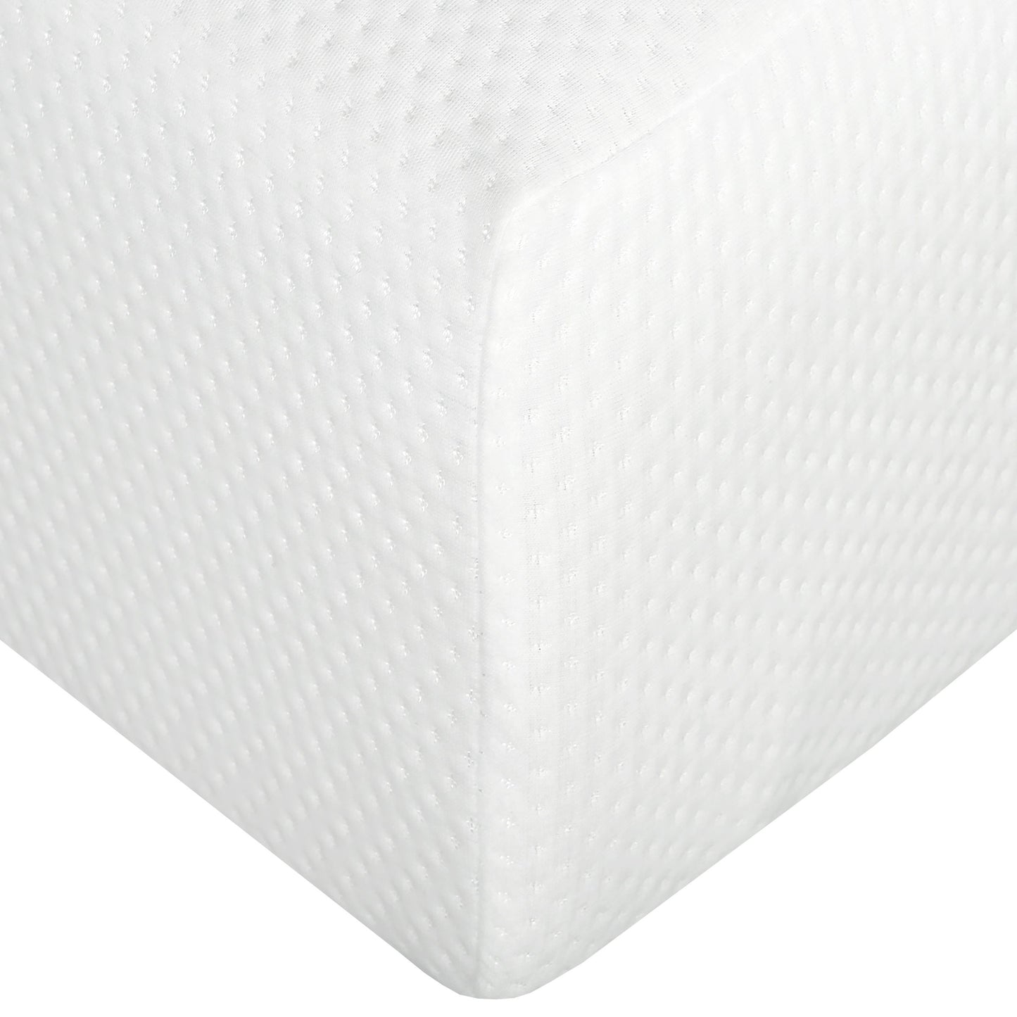 10" Plush Gel Memory Foam Mattress For California King Bed With Cooling Technology Aloe Vera Cover - White