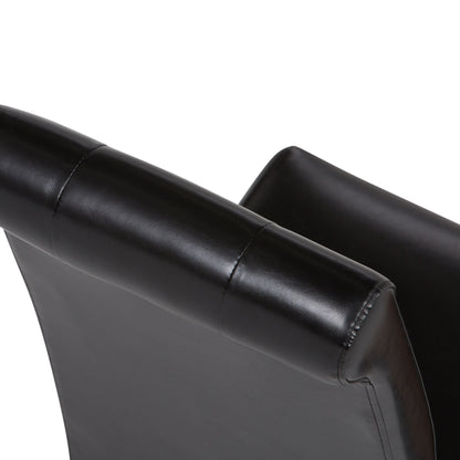 Cosmopolitan - Deluxe Tufted Parson Chair (Set of 2) - Midnight Black