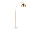 March - Contemporary Floor Lamp - Antique Brass