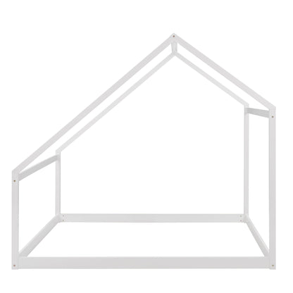 Full Size Playhouse Style Bed - White