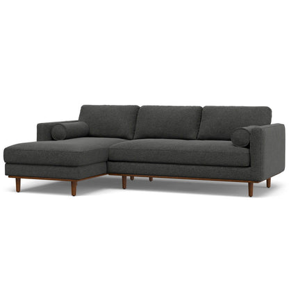 Morrison - Left Sectional Sofa - Charcoal Gray