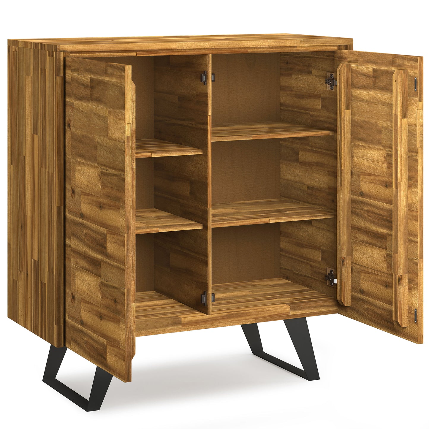 Lowry - Medium Storage Cabinet - Distressed Golden Wheat