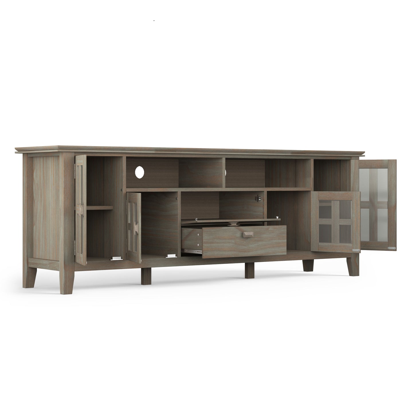Artisan - TV Media Stand - Distressed Gray