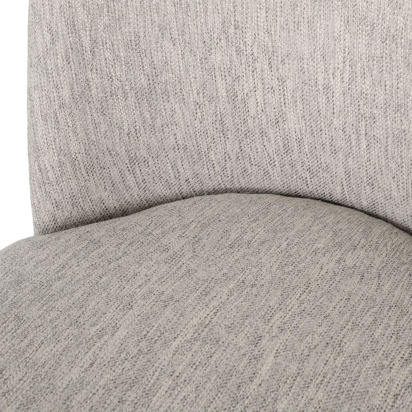 Modern Dining Chair With Durable Fabric Upholstery And Sturdy Wooden Frame (Set of 2) - Light Gray