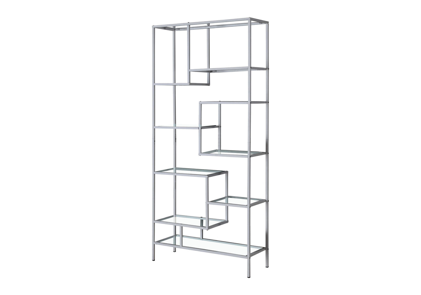 Bookshelf, Bookcase, Etagere, For Office, Contemporary & Modern - Silver