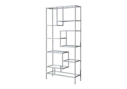 Bookshelf, Bookcase, Etagere, For Office, Contemporary & Modern - Silver